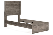 Ralinksi Gray Twin Panel Bed -  Ashley - Lara Furniture