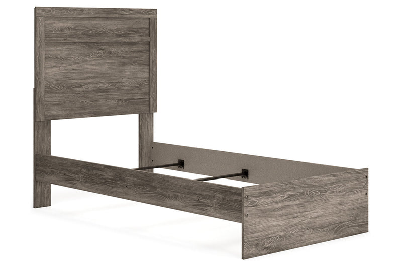 Ralinksi Gray Twin Panel Bed -  Ashley - Lara Furniture