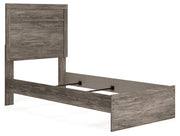 Ralinksi Gray Twin Panel Bed with Mirrored Dresser from Ashley - Lara Furniture