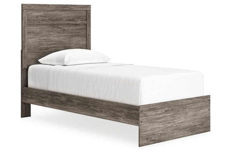 Ralinksi Gray Twin Panel Bed -  Ashley - Lara Furniture