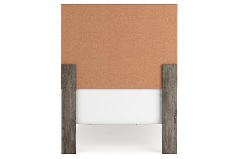 Ralinksi Gray Twin Panel Bed -  Ashley - Lara Furniture