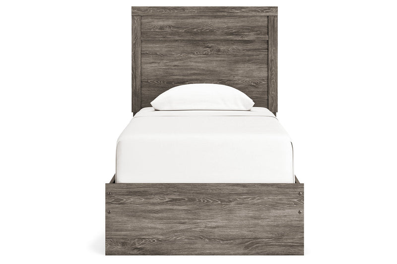 Ralinksi Gray Twin Panel Bed -  Ashley - Lara Furniture