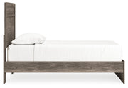 Ralinksi Gray Twin Panel Bed with Mirrored Dresser from Ashley - Lara Furniture