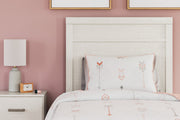 Stelsie White Twin Panel Bed -  Ashley - Lara Furniture