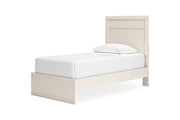 Stelsie White Twin Panel Bed -  Ashley - Lara Furniture