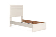 Stelsie White Twin Panel Bed -  Ashley - Lara Furniture