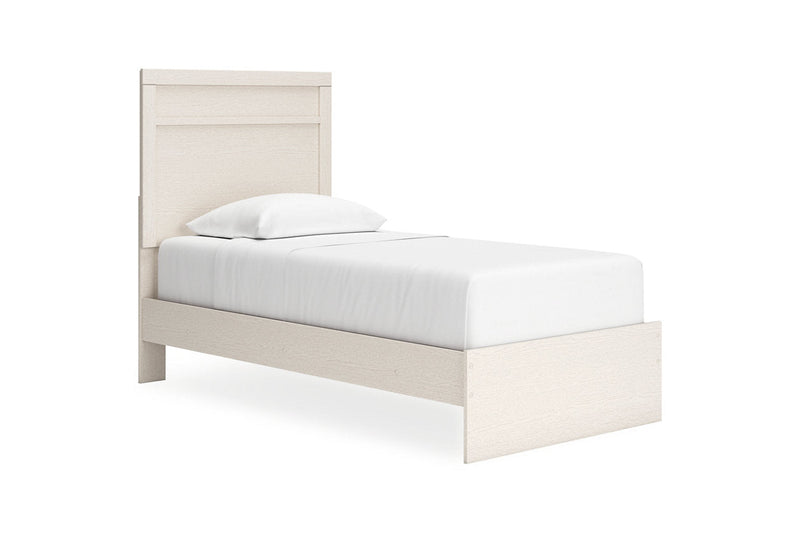 Stelsie White Twin Panel Bed -  Ashley - Lara Furniture