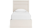 Stelsie White Twin Panel Bed -  Ashley - Lara Furniture