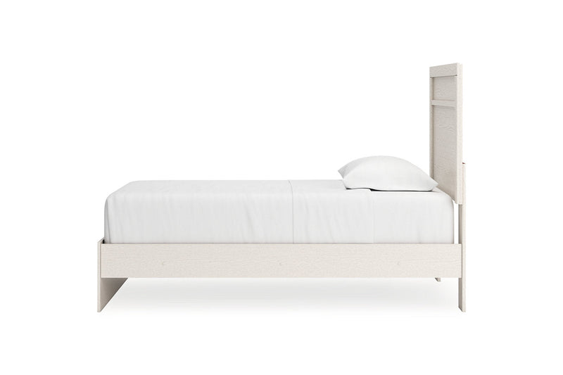 Stelsie White Twin Panel Bed -  Ashley - Lara Furniture