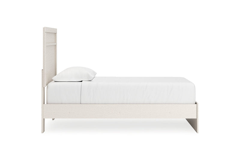 Stelsie White Twin Panel Bed -  Ashley - Lara Furniture