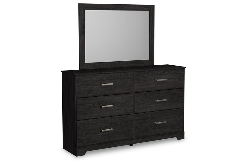 Belachime Charcoal Dresser and Mirror -  Ashley - Lara Furniture