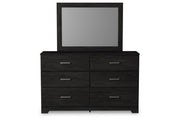 Belachime Charcoal Dresser and Mirror -  Ashley - Lara Furniture