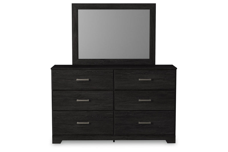 Belachime Charcoal Dresser and Mirror -  Ashley - Lara Furniture