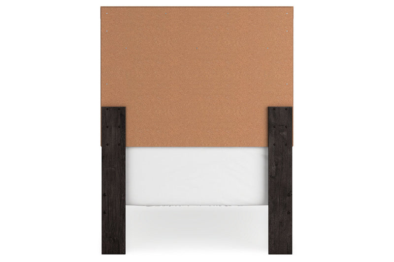 Belachime Charcoal Twin Panel Bed -  Ashley - Lara Furniture