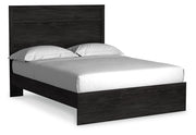 Belachime Charcoal Queen Panel Bed, Dresser, Mirror, Chest and Nightstand from Ashley - Lara Furniture