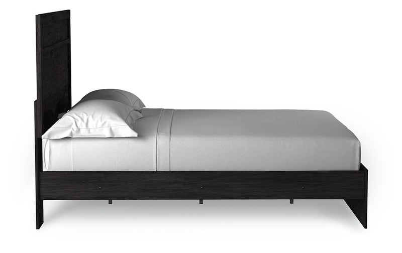Belachime Charcoal Queen Panel Bed, Dresser, Mirror, and Nightstand from Ashley - Lara Furniture