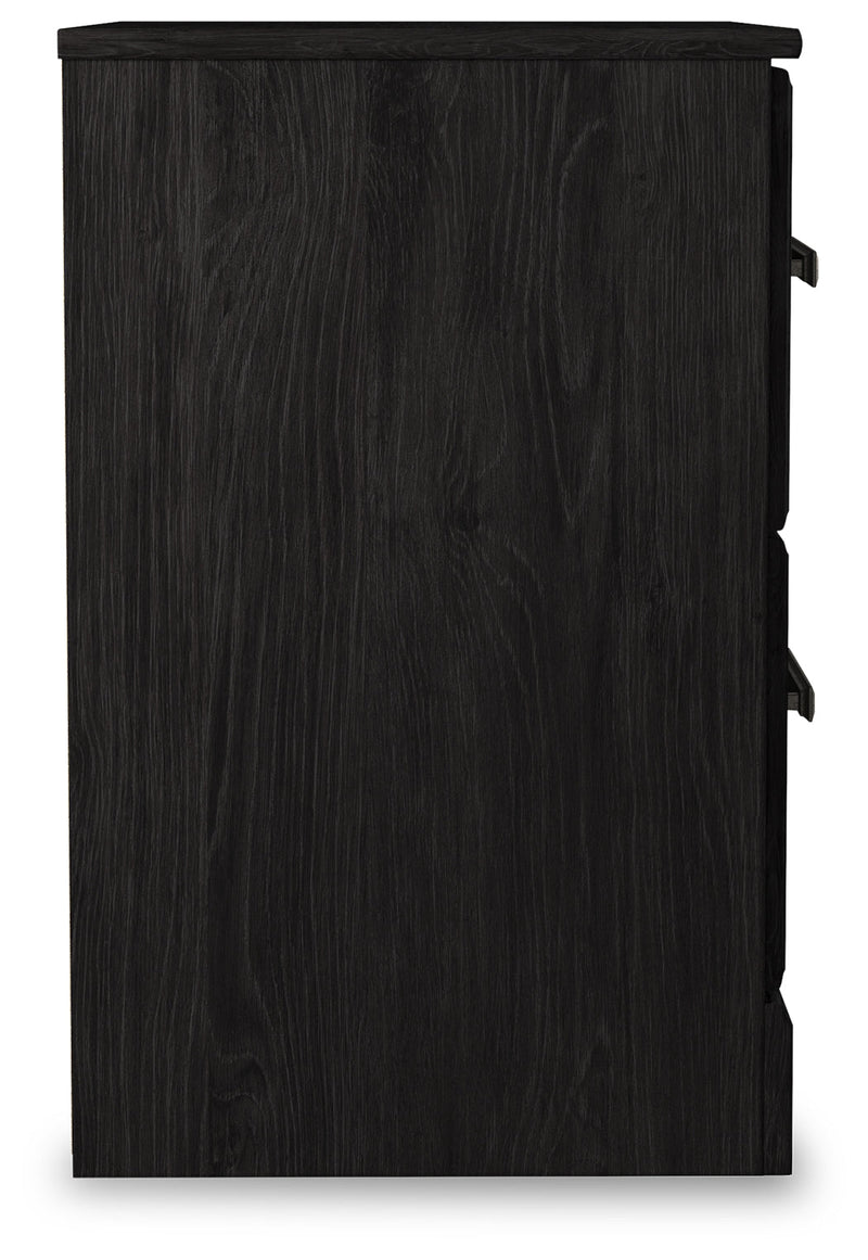 Belachime Charcoal Queen Panel Bed, Dresser, Mirror, and Nightstand from Ashley - Lara Furniture