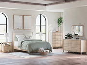 Cadmori Two-tone Queen Upholstered Panel Bed, Dresser and Nightstand from Ashley - Lara Furniture
