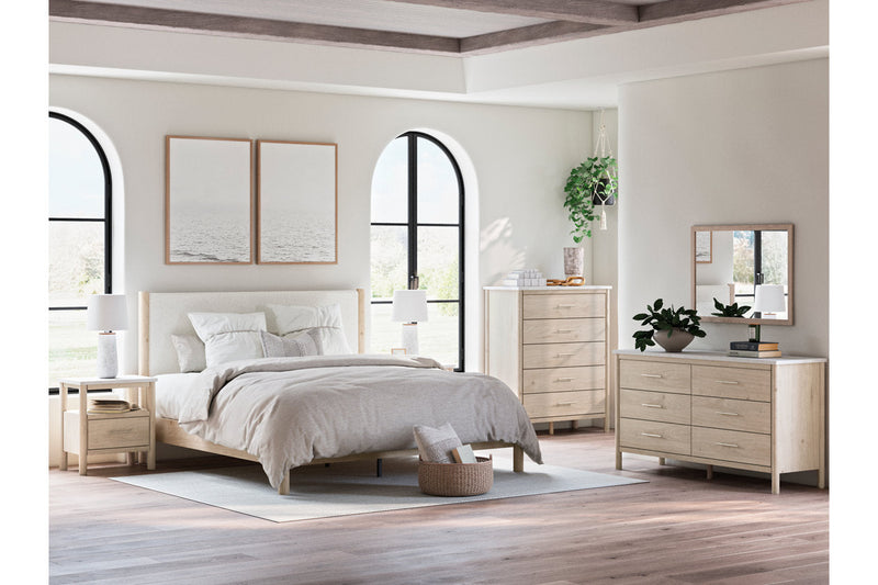 Cadmori Two-tone Dresser and Mirror -  Ashley - Lara Furniture