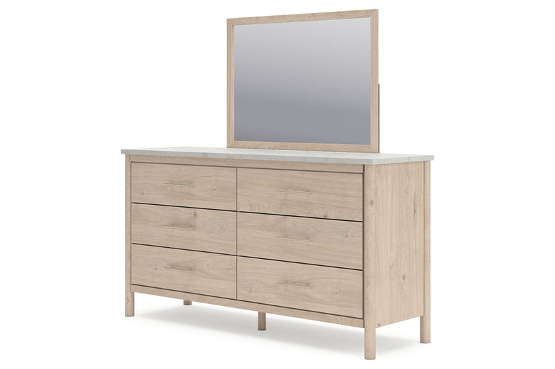Cadmori Two-tone Dresser and Mirror -  Ashley - Lara Furniture