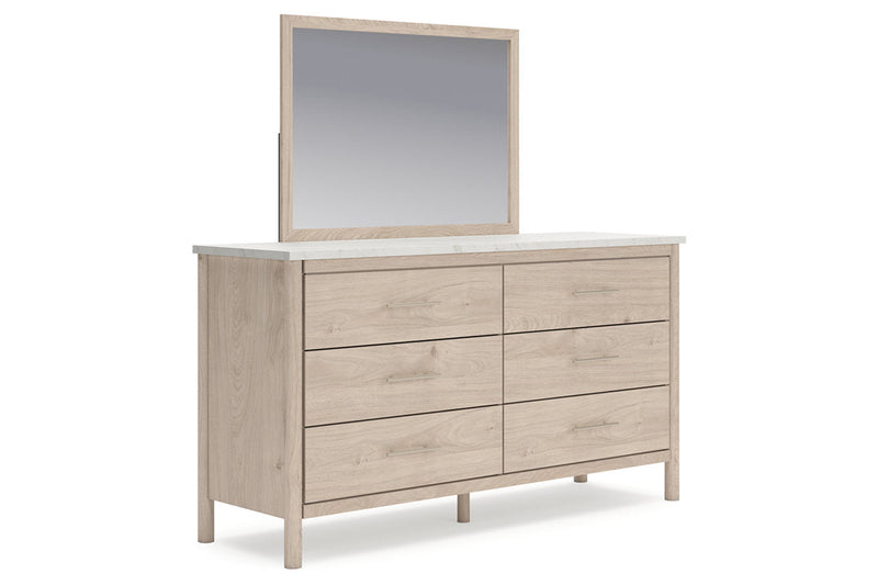 Cadmori Two-tone Dresser and Mirror -  Ashley - Lara Furniture