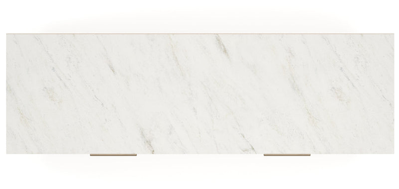 Cadmori Two-tone Queen Upholstered Panel Bed, Dresser and Nightstand from Ashley - Lara Furniture