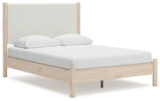 Cadmori Two-tone Queen Upholstered Panel Bed, Dresser and Nightstand from Ashley - Lara Furniture
