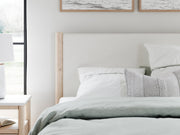 Cadmori Two-tone Queen Upholstered Panel Bed, Dresser and Nightstand from Ashley - Lara Furniture