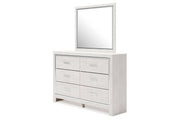 Altyra White Dresser and Mirror -  Ashley - Lara Furniture