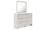 Altyra White Dresser and Mirror -  Ashley - Lara Furniture
