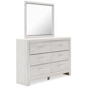 Altyra White King Panel Bookcase Bed, Dresser and Mirror from Ashley - Lara Furniture