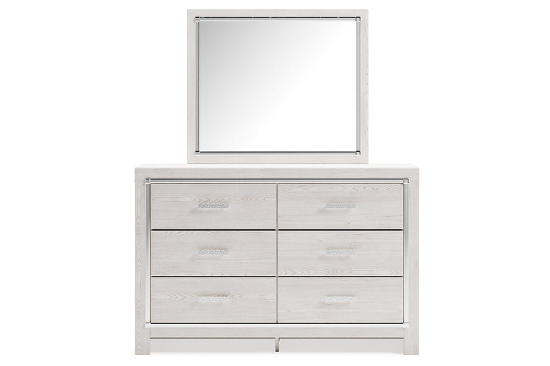 Altyra White Dresser and Mirror -  Ashley - Lara Furniture