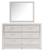 Altyra White Twin Panel Bed, Dresser and Mirror from Ashley - Lara Furniture