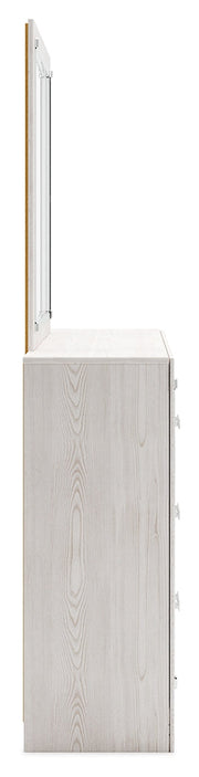 Altyra White Twin Panel Bed, Dresser, Mirror and Nightstand from Ashley - Lara Furniture