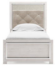 Altyra White Twin Panel Bed, Dresser, Mirror and Nightstand from Ashley - Lara Furniture