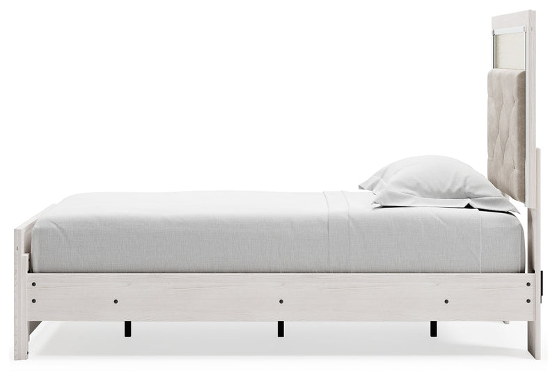 Altyra White Twin Panel Bed, Dresser and Mirror from Ashley - Lara Furniture