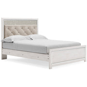 Altyra White LED Upholstered Panel Bedroom Set from Ashley - Lara Furniture
