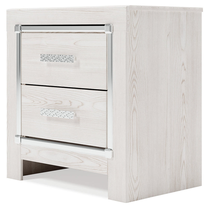 Altyra White Twin Panel Bed, Dresser, Mirror and Nightstand from Ashley - Lara Furniture