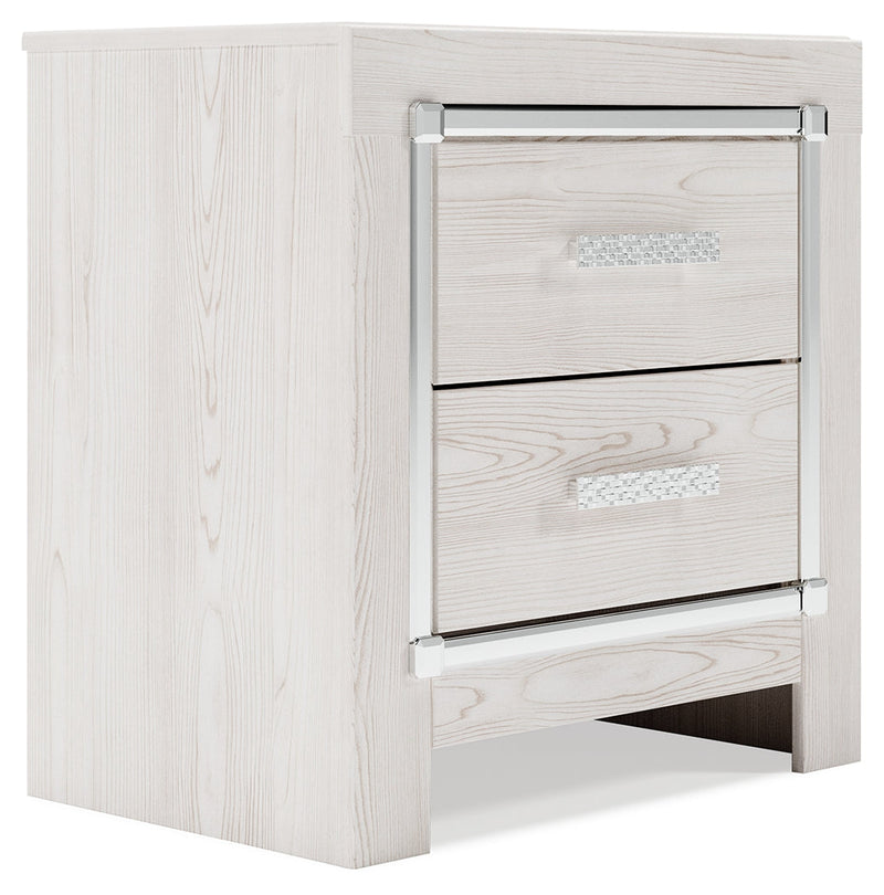 Altyra White Twin Panel Bed, Dresser, Mirror and Nightstand from Ashley - Lara Furniture