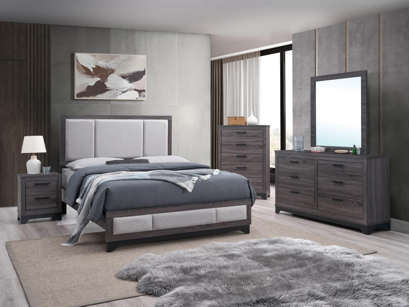 Jouri Gray Twin  Platform Bed
