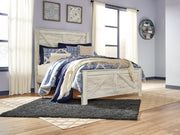 Bellaby Queen Crossbuck Panel Bed, Dresser and Mirror from Ashley - Lara Furniture