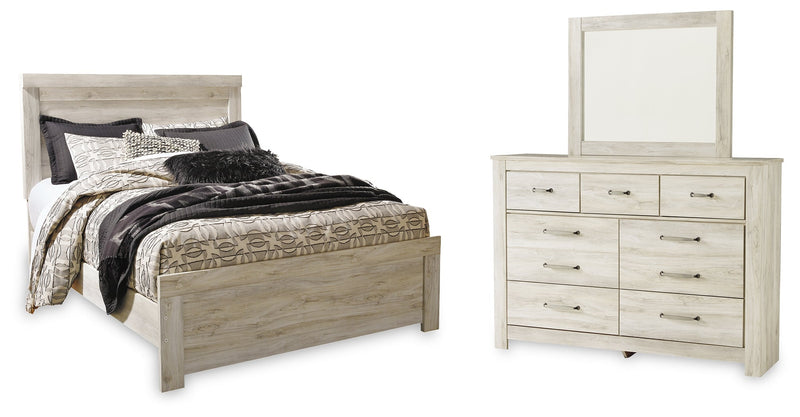 Bellaby Queen Panel Bed, Dresser and Mirror from Ashley - Lara Furniture