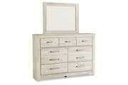 Bellaby Whitewash Dresser and Mirror -  Ashley - Lara Furniture
