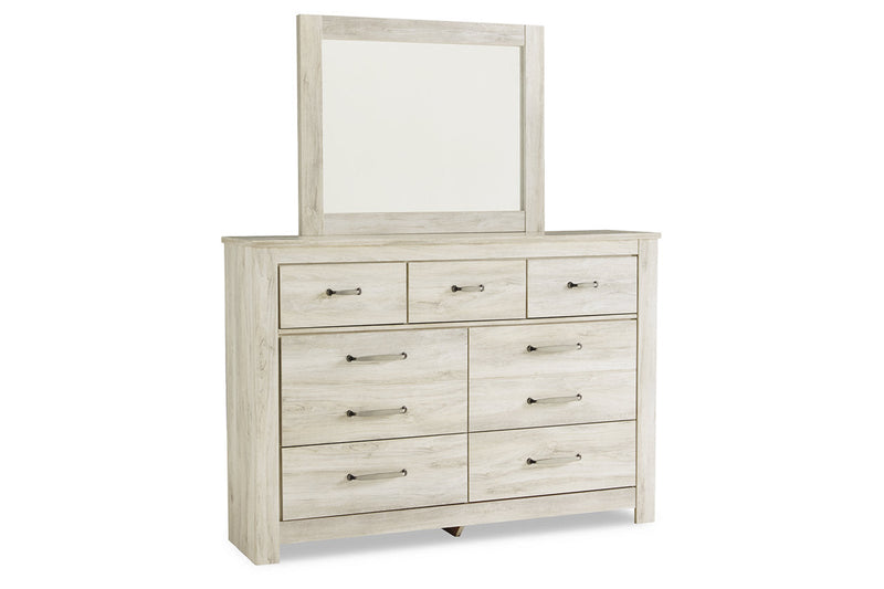 Bellaby Whitewash Dresser and Mirror -  Ashley - Lara Furniture