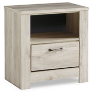 Bellaby Whitewash Queen Panel Bed, Dresser, Mirror, and Nightstand from Ashley - Lara Furniture