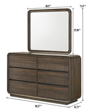 Kinkaid Warm Wood Dresser from Crown Mark - Lara Furniture