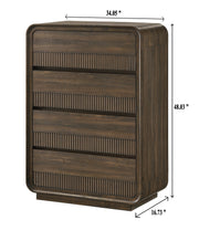 Kinkaid Warm Wood Chest from Crown Mark - Lara Furniture
