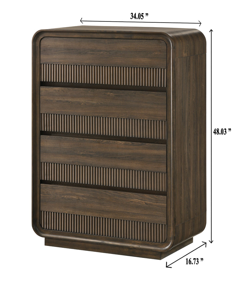 Kinkaid Warm Wood Chest from Crown Mark - Lara Furniture