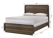 Kinkaid Warm Wood Queen Bed from Crown Mark - Lara Furniture