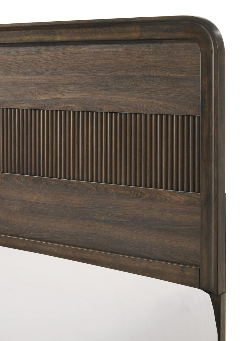 Kinkaid Warm Wood Queen Bed from Crown Mark - Lara Furniture